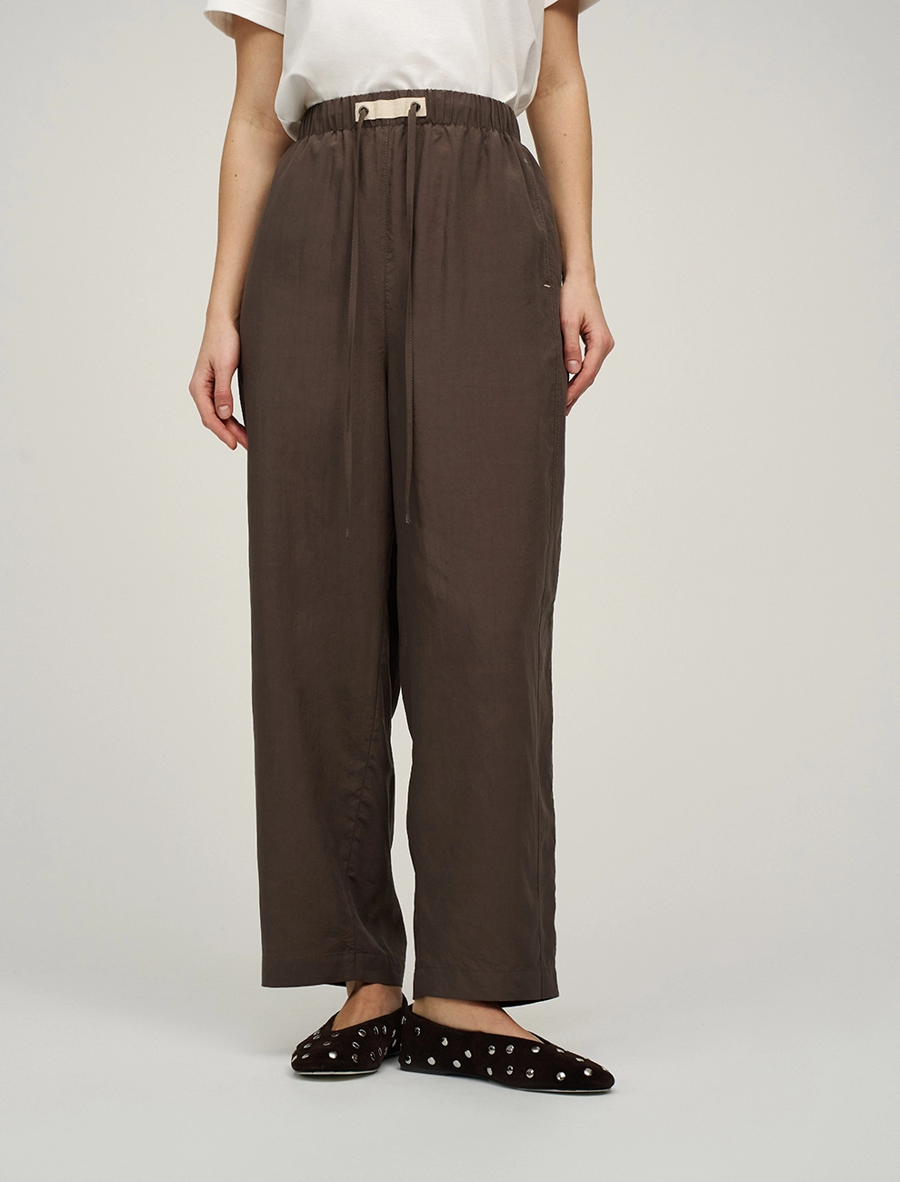 Брюки из  тенсела на резинке фото 1