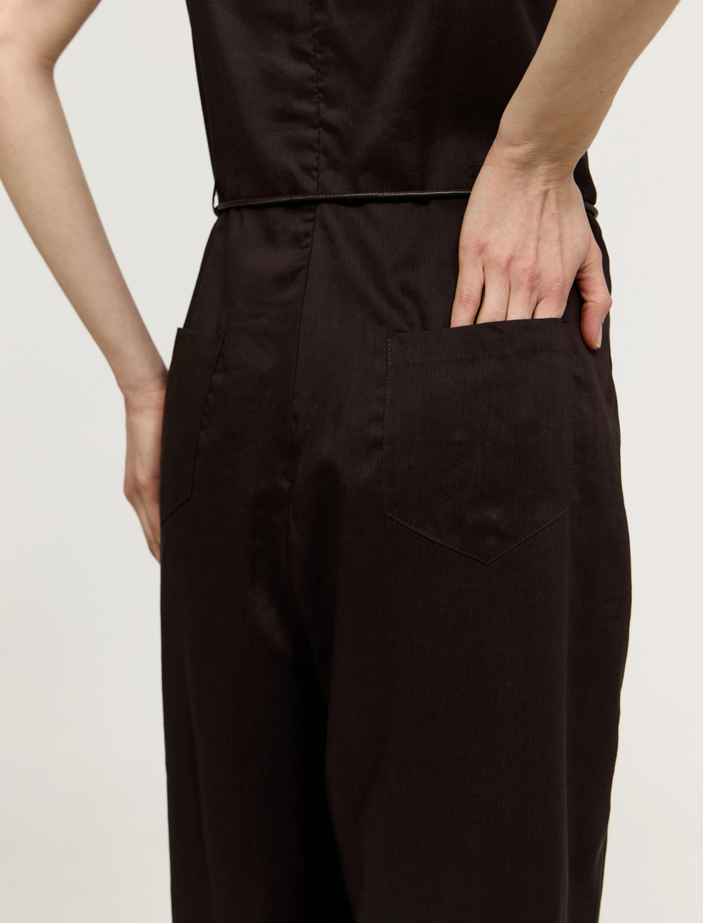 Коричневый комбинезон из крапивы фото 7